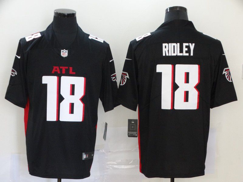 Men Atlanta Falcons #18 Ridley Black Nike Vapor Untouchable Stitched Limited NFL Jerseys